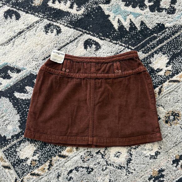 Free People Silver Springs Cord Mini Skirt - Picture 6 of 6